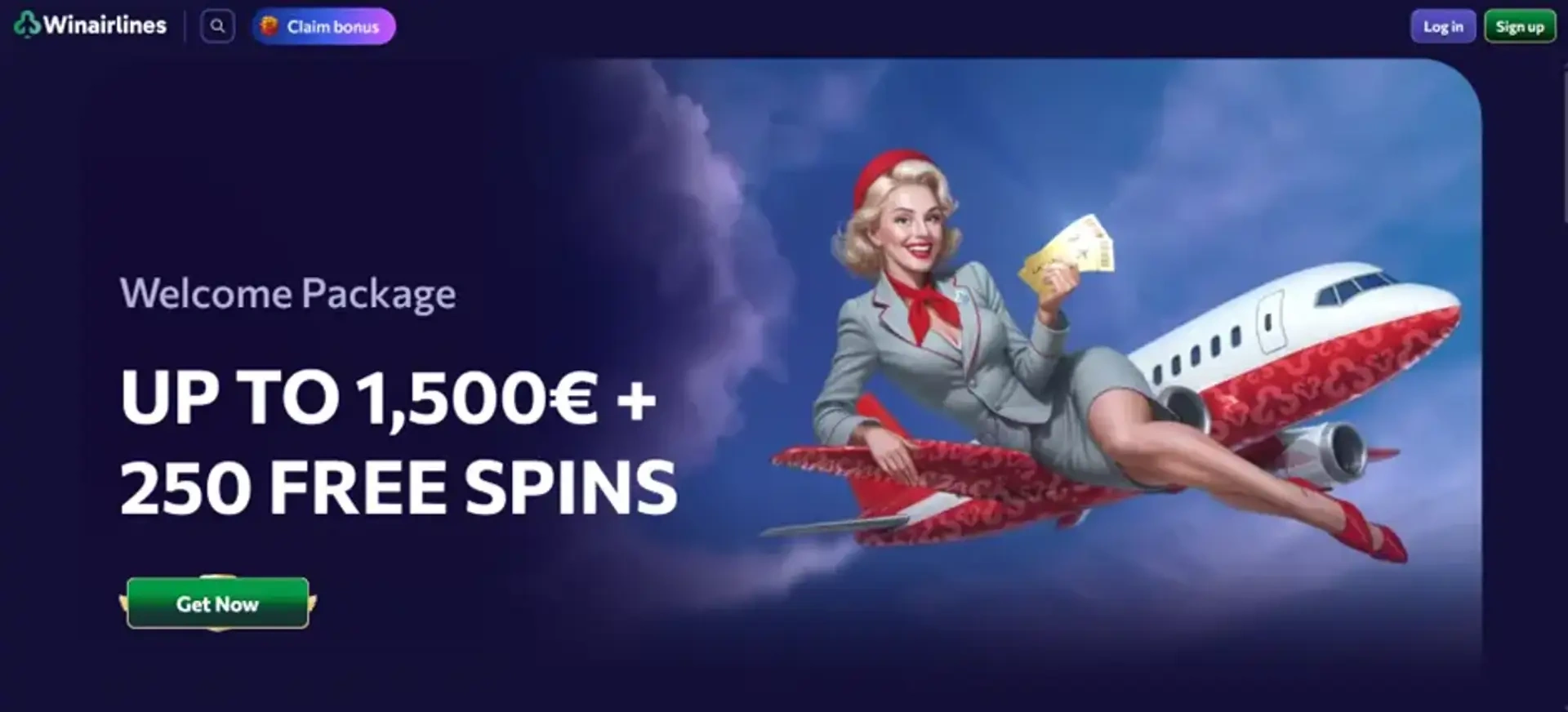 Winairlines Casino 2026 – Bis zu 1.500 EUR + 250 Freispiele